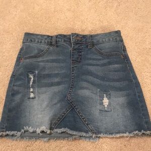 Justice jean skirt blue